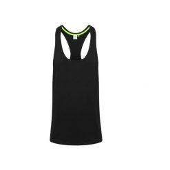 Tank top Tombo. Czarne t-shirty męskie TOMBO, l, bez wzorów, ze skóry, sportowe, bez kołnierzyka. Za 66.45 zł.