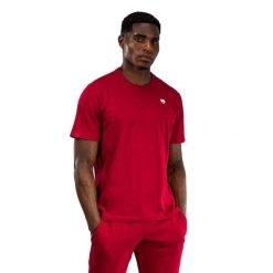 Koszulka męska Venum Silent Power T-Shirt. Czerwone koszulki sportowe męskie VENUM, l, bez wzorów, sportowe, bez kołnierzyka. Za 169.99 zł.
