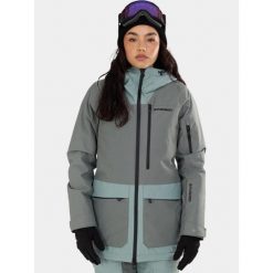Kurtka Narciarska Damska Fundango Poplar ECO. Zielone kurtki snowboardowe damskie Fundango, bez wzorów, bez kaptura, narciarskie. W wyprzedaży za 499.00 zł.