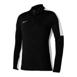 Bluza treningowa chłopięca Nike JR Drifit Academy. Białe bluzy dla chłopców Nike, bez wzorów, bez ramiączek, bez kaptura. W wyprzedaży za 147.25 zł.