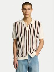 Selected Homme Polo 16096371 Beżowy Regular Fit. Brązowe koszulki polo męskie Selected Homme, l, bez wzorów, z bawełny, bez ramiączek. Za 129.99 zł.