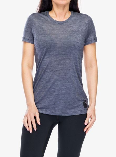 Koszulka merino damska Sensor Merino Lite Tee SS. Niebieskie t-shirty damskie Sensor, m, bez wzorów, z tkaniny, bez kołnierzyka. Za 269.49 zł.