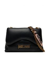 Just Cavalli Torebka 79RA4BD3 ZS748 Czarny. Czarne torebki do ręki damskie Just Cavalli, bez wzorów, ze skóry, wizytowe, bez dodatków. Za 699.99 zł.