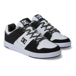Skórzane buty skate dla Mężczyzn DC CURE. Białe trampki męskie DC Shoes, bez wzorów, z gumy, bez zapięcia. Za 275.50 zł.