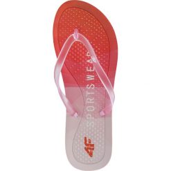 Klapki damskie KLD203 - czerwony. Klapki damskie marki 4f. Za 39.99 zł.
