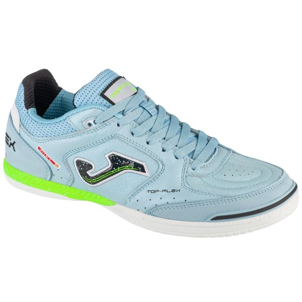 Buty halowe do piłki nożnej męskie, Top Flex 25 TOPS IN. Niebieskie buty sportowe męskie Joma, bez zapięcia, do piłki nożnej. Za 258.00 zł.
