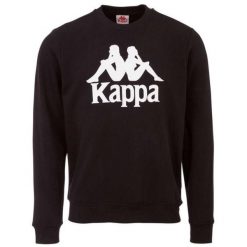 Kappa Sertum RN Sweatshirt, męska bluza. Czarne bluzy męskie Kappa, na lato, m, bez wzorów, z bawełny, bez kaptura. Za 89.99 zł.