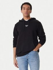 Reebok Bluza Babb RK25550CCM Czarny Regular Fit. Czarne bluzy męskie Reebok, m, bez wzorów, z syntetyku, bez kaptura. Za 229.99 zł.