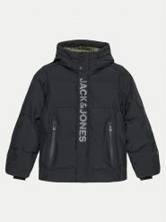Jack & Jones Junior Kurtka zimowa Alpha 12262162 Czarny Regular Fit. Czarne buty zimowe chłopięce Jack & Jones Junior, na zimę, bez wzorów, z syntetyku, bez kaptura. Za 299.99 zł.