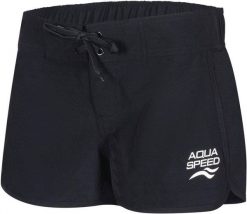 Szorty pływackie damskie Aqua Speed Viki. Czarne szorty sportowe damskie Aqua-Speed, l, bez wzorów, z elastanu, sportowe, do pływania. Za 64.99 zł.