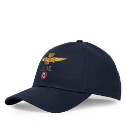Czapka z daszkiem Aeronautica Militare. Niebieskie czapki i kapelusze męskie Aeronautica Militare, bez wzorów. Za 189.99 zł.