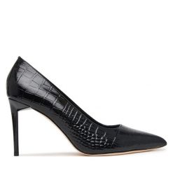 Szpilki Marciano Guess. Czarne szpilki damskie Marciano Guess, z aplikacjami, bez obcasa, bez zapięcia. Za 989.99 zł.