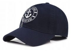 Bawełniana Czapka z Daszkiem (Bejsbolówka) - Pako Jeans - Granat z Logo. Niebieskie czapki i kapelusze męskie Pako Jeans, bez wzorów, z bawełny. Za 55.00 zł.