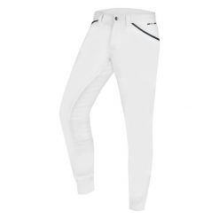 Spodnie jeździeckie mid grip ELT Marc. Białe spodnie sportowe męskie ELT, m, bez wzorów, z elastanu, do jazdy konnej. Za 493.00 zł.