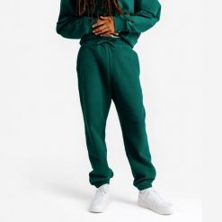 Spodnie dresowe oversize męskie Elementals. Czarne spodnie sportowe męskie Decathlon, l, bez wzorów, z bawełny. Za 149.99 zł.
