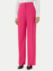 HUGO Spodnie materiałowe Hambali 50537611 Różowy Relaxed Fit. Czerwone spodnie materiałowe damskie Hugo, bez wzorów, z materiału. Za 439.99 zł.