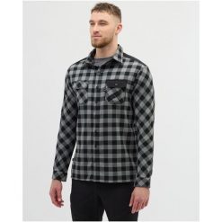 Koszula flanelowa męska SILVINI Men Shirt FARINI. Szare koszule męskie Silvini, m, bez wzorów, bez kołnierzyka, bez ramiączek. Za 289.99 zł.