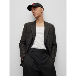 Czapka z daszkiem HUGO. Czarne czapki i kapelusze męskie Hugo, bez wzorów. Za 109.99 zł.