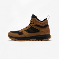 Buty turystyczne męskie Quechua NH500 skóra. Brązowe trekkingi męskie QUECHUA, na zimę, trekkingowe. Za 269.99 zł.