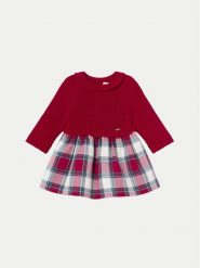 Mayoral Sukienka codzienna 2886 Czerwony Regular Fit. Czerwone sukienki dla dziewczynek Mayoral, bez wzorów, z bawełny, bez ramiączek. Za 99.99 zł.