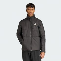 Ocieplana kurtka BSC Climawarm z 3 paskami. Czarne kurtki sportowe męskie Adidas, xl, bez wzorów, z materiału, climawarm (adidas). Za 480.80 zł.