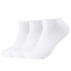 Skarpetki sportowe dla dorosłych 3PPK Men Sneaker Socks. Białe skarpety damskie Skechers, bez wzorów, z bawełny. Za 34.99 zł.