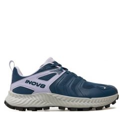 Buty do biegania Inov-8. Niebieskie obuwie sportowe damskie Inov-8, bez wzorów, do biegania. Za 399.99 zł.