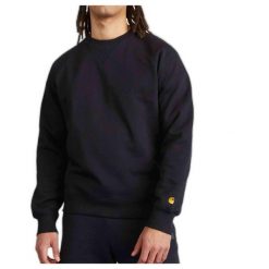 Bluza z kapturem Carhartt czarna bawełniana. Czarne bluzy sportowe męskie Carhartt, s, bez wzorów, z bawełny, z kapturem, na fitness i siłownię. Za 346.00 zł.