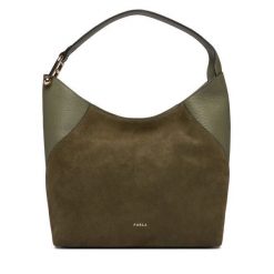 Torebka Furla. Zielone torebki do ręki damskie Furla, bez wzorów, klasyczne, bez dodatków. Za 1,839.00 zł.