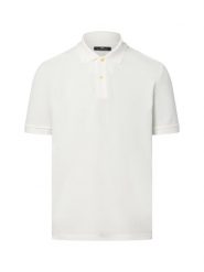 Nils Sundström koszulka polo Mężczyźni Bawełna biały, M. Białe koszulki polo męskie Nils Sundström, m, bez wzorów, z bawełny, bez kołnierzyka, bez ramiączek. Za 89.95 zł.