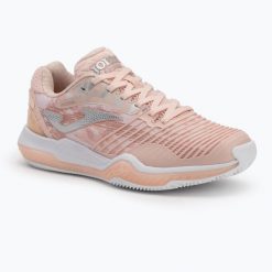 Buty do tenisa damskie Joma Point Lady C pink. Czerwone obuwie sportowe damskie Joma, bez wzorów, z materiału, tenisowe. Za 359.99 zł.