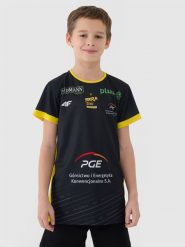 4F Koszulka meczowa replika wyjazdowa z sezonu 2024/25 dziecięca 4F x PGE GiEK Skra Bełchatów - multikolor 110/116. Bluzki dla dziewczynek 4f, bez wzorów, z dzianiny, bez kołnierzyka, bez ramiączek. Za 139.99 zł.