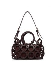 GINO ROSSI Torebka EO-LDA3409C Brązowy. Brązowe torebki do ręki damskie Gino Rossi, bez wzorów, z materiału, bez dodatków. Za 299.99 zł.