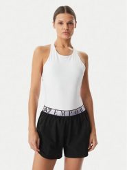 EA7 Emporio Armani Body 7W001122 AF12625 U0002 Biały Slim Fit. Białe bluzki damskie EA7 Emporio Armani, s, bez wzorów, z syntetyku, bez kołnierzyka, bez ramiączek. Za 399.99 zł.