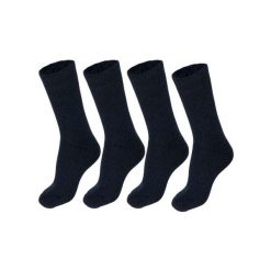 Damskie Skarpety Termiczne - 4 Pary - Granatowe. Niebieskie skarpety damskie HEAT KEEPER, bez wzorów, z elastanu. W wyprzedaży za 182.06 zł.