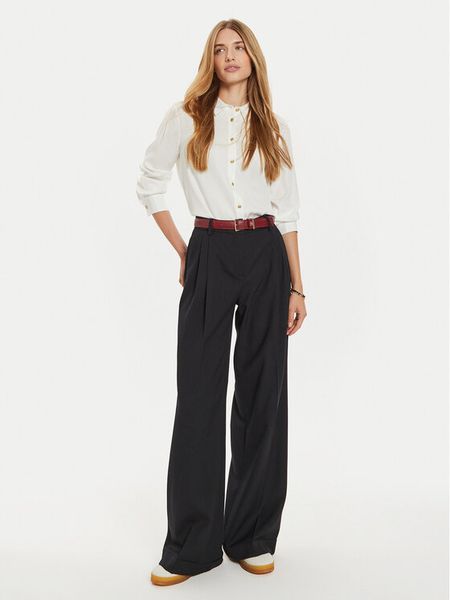 Tommy Hilfiger Koszula WW0WW43066 Écru Regular Fit. Bluzki damskie Tommy Hilfiger, bez wzorów, z wiskozy, biznesowe, bez kołnierzyka, bez ramiączek. Za 309.99 zł.