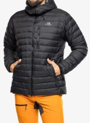 Kurtka puchowa męska Mountain Equipment Earthrise Hooded Jacket. Czarne kurtki męskie MOUNTAIN EQUIPMENT, l, bez wzorów, z materiału, bez kaptura, narciarskie. Za 1,031.10 zł.