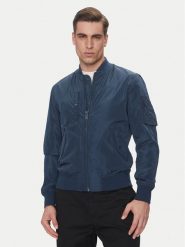Schott NYC Kurtka bomber Airstar Granatowy Regular Fit. Niebieskie kurtki męskie Schott NYC, m, bez wzorów, z syntetyku, bez kaptura. Za 389.99 zł.
