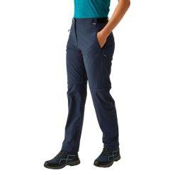 Spodnie Na Piesze Wędrówki Damskie Łatwe Pakowanie Travel Light II. Niebieskie spodnie materiałowe damskie Regatta, m, bez wzorów, z materiału. Za 223.99 zł.