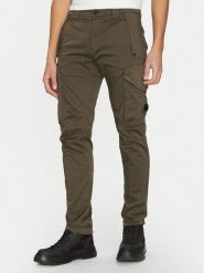 C.P. Company Spodnie materiałowe 18CMPA058A005694G Zielony Regular Fit. Zielone spodnie materiałowe męskie C.P. Company, m, bez wzorów, z bawełny. Za 629.99 zł.