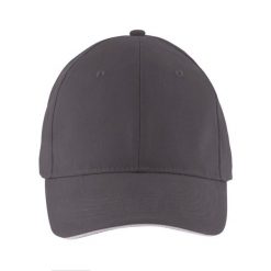 Czapka Z Daszkiem Z 6 Panelami Słonecznymi. Szare czapki i kapelusze damskie SOL'S, bez wzorów. Za 26.99 zł.