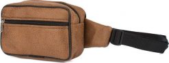 Beltimore Męska saszetka biodrówka nerka na pas regulowana skóra eko brąz F48. Saszetki męskie Beltimore, ze skóry. Za 45.00 zł.