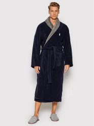 Polo Ralph Lauren Szlafrok 714854533001 Granatowy. Niebieskie szlafroki męskie Polo Ralph Lauren, m, bez wzorów, z bawełny, bez ramiączek, bez kaptura. Za 489.99 zł.