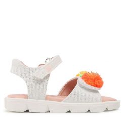 Sandały Garvalin. Białe sandały dziewczęce Garvalin, bez zapięcia. Za 169.99 zł.