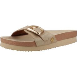 Sandały GIOSEPPO WALPOLE Złoty. Żółte sandały damskie Gioseppo, bez wzorów, z syntetyku, bez obcasa, bez zapięcia. Za 159.99 zł.