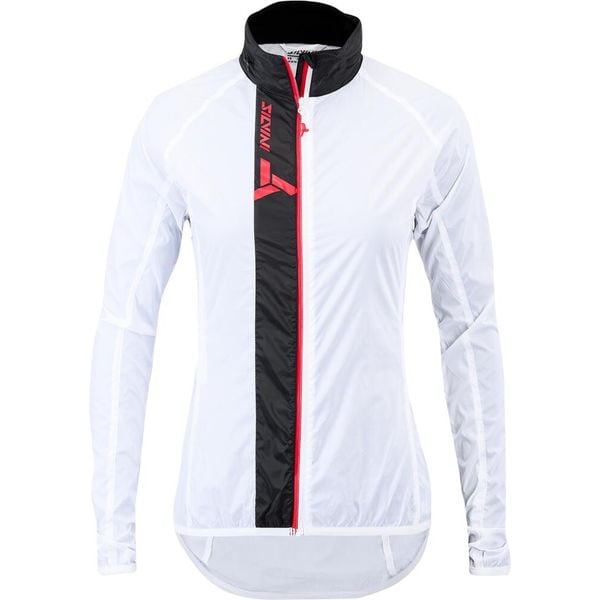 Damska kurtka wodoodporna Silvini Gela. Białe kurtki sportowe damskie Silvini, bez wzorów, bez kaptura, rowerowe. W wyprzedaży za 236.00 zł.