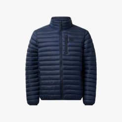 Kurtka pikowana Wędrówki Mężczyzna Lofoten Izolacyjny. Niebieskie kurtki męskie SWEDEMOUNT, m, bez wzorów, z materiału, klasyczne, bez kaptura. Za 399.99 zł.