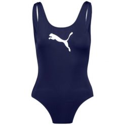 Kostium kąpielowy damskie Puma Swim Women Swimsuit 1p. Niebieskie kostiumy jednoczęściowe damskie Puma, xs, bez wzorów, z poliesteru, sportowe, do pływania. Za 135.99 zł.