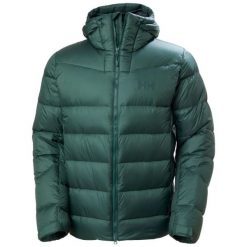 Kurtka z kapturem Helly Hansen Glacier. Zielone kurtki męskie Helly Hansen, l, bez wzorów, z puchu, z kapturem. Za 1,513.65 zł.