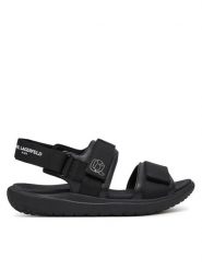 Karl Lagerfeld Kids Sandały Z30382 S Czarny. Czarne sandały chłopięce Karl Lagerfeld Kids, ze skóry, bez zapięcia. Za 289.99 zł.